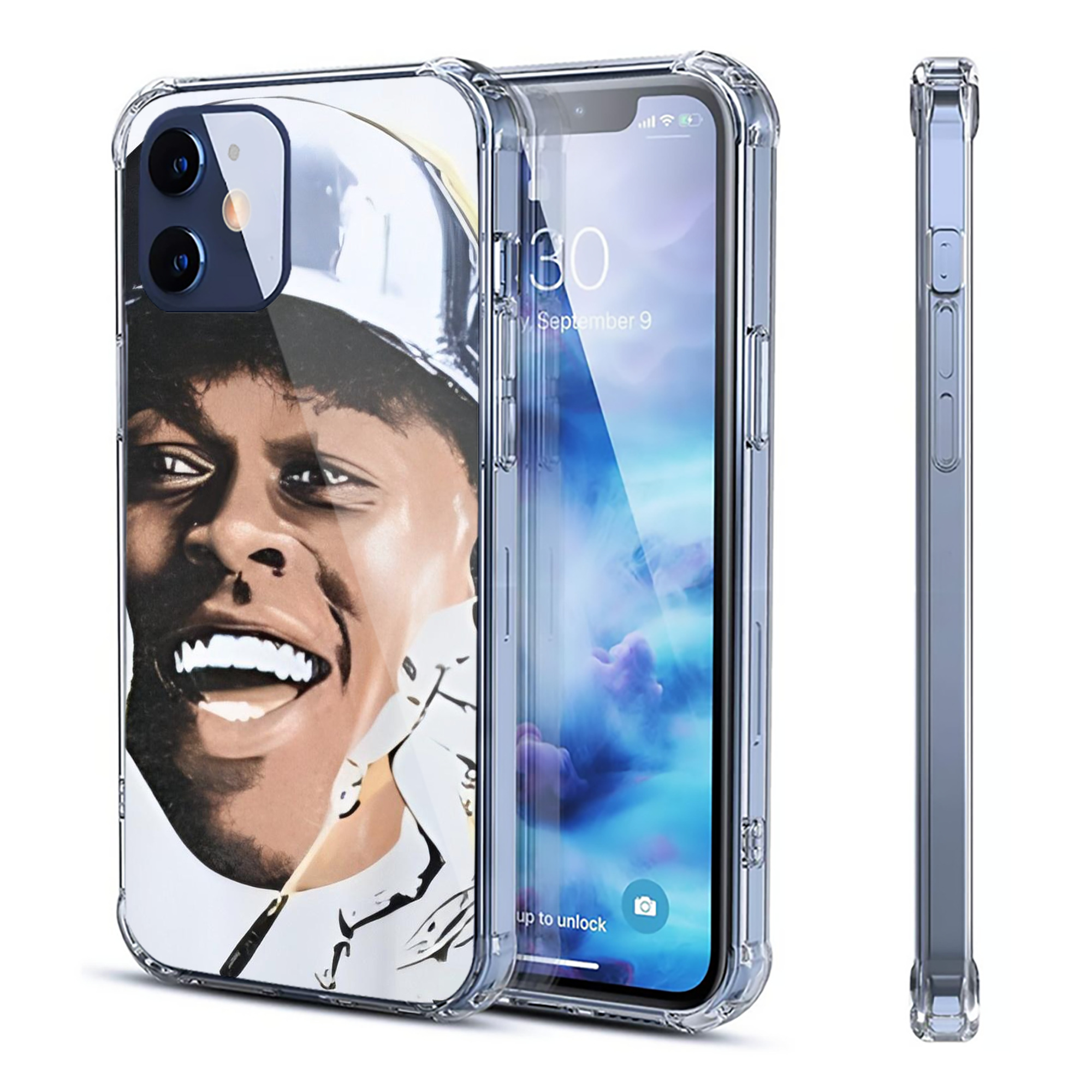 Jazz Chisholm Jr. 52 Clear IPhone 12 Case – Soft TPU With UV Print – Enhanced Drop Protection, Precise Fit, Anti-Fingerprint, Customizable Design, Scratch-Resistant, Yellow-Resistant